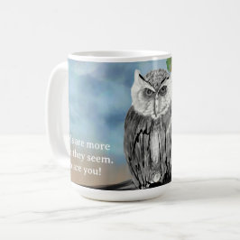 Caneca De Café Impressão de Coruja Sasonal