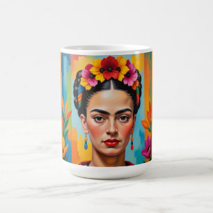 Caneca De Café Impressão de Frida Kahlo