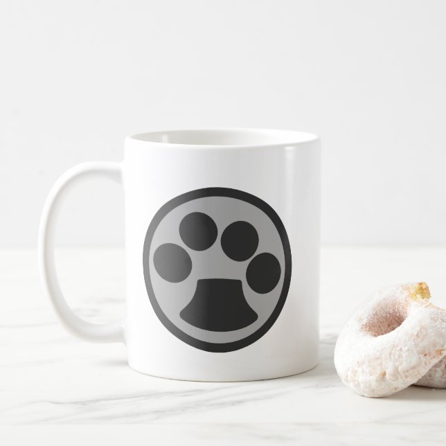 Caneca De Café Impressão de Gato de Gato (Com Donut)