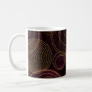 Caneca De Café Impressão de geometria Dourada luxuosa