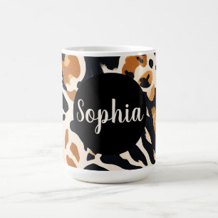 Caneca De Café Impressão de Girafa personalizável