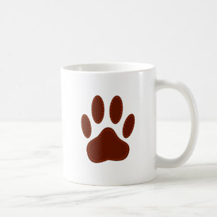Caneca De Café Impressão de Pata de Cachorro