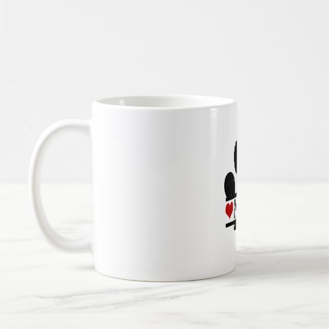 Caneca De Café Impressão de Pata de Cão Spaniel Francês (Esquerda)