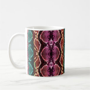Caneca De Café Impressão de pele cobra. Padrão de cobra. Impres