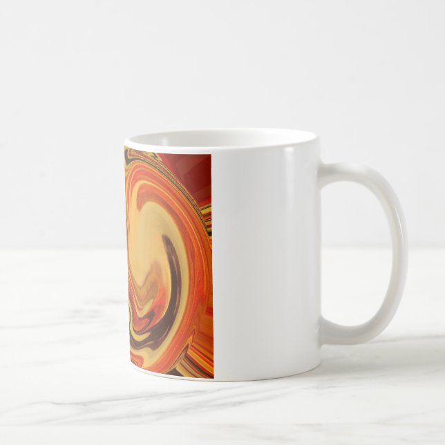 Caneca De Café Impressão de Roteiros de Tonalidade abstrato (Direita)