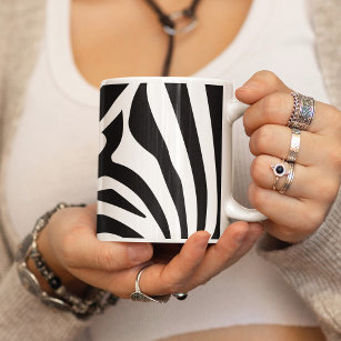 Caneca De Café Impressão de zebra personalizável