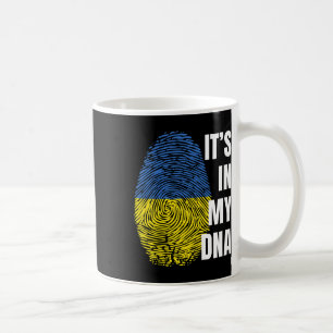 Caneca De Café Impressão Digital Dna da Bandeira Ucraniana Ucrâni