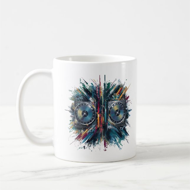 Caneca De Café Impressão Dj (Esquerda)