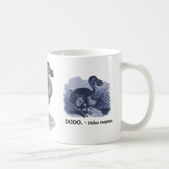 Caneca De Café Impressão do pássaro do DoDo (Direita)