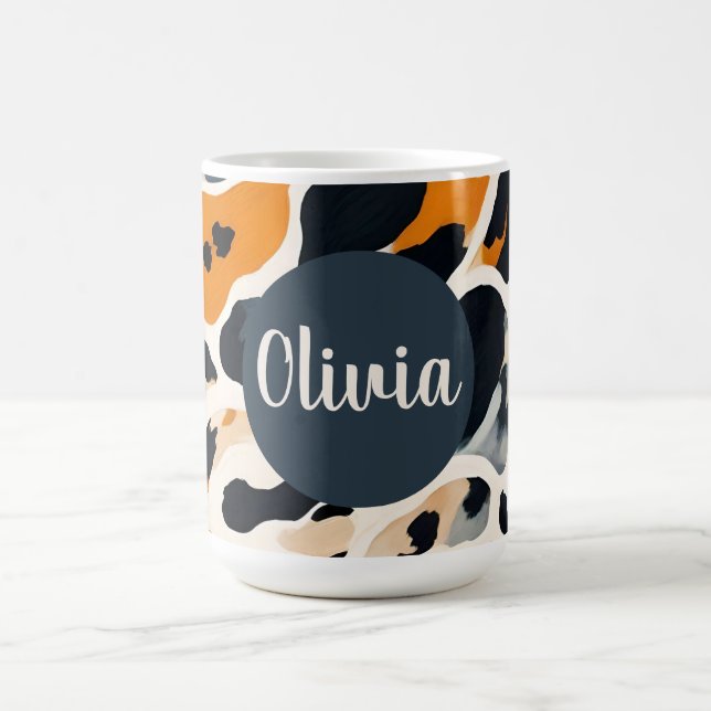 Caneca De Café Impressão em animais de girafa personalizada (Centro)