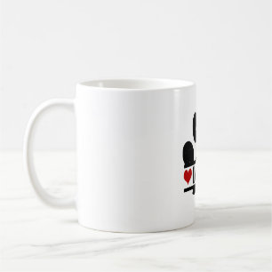 Caneca De Café Impressão em Pata Espanhola Francesa