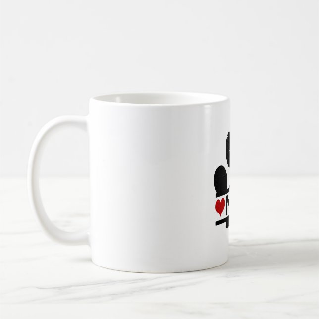 Caneca De Café Impressão em Pata Espanhola Francesa (Esquerda)