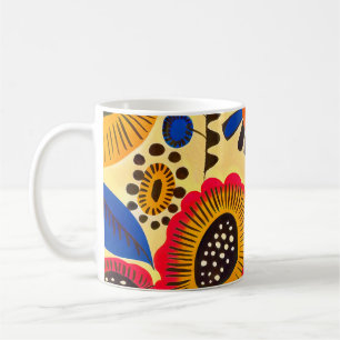 Caneca De Café Impressão Floral de Herança Mexicana
