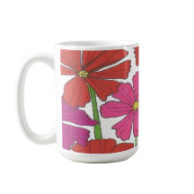 Impressão Floral do Cosmos Brilhante