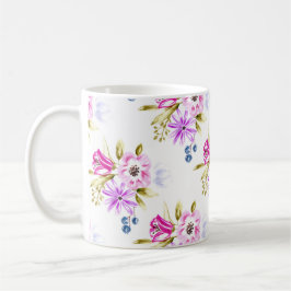 Caneca De Café Impressão floral esboçado moderno