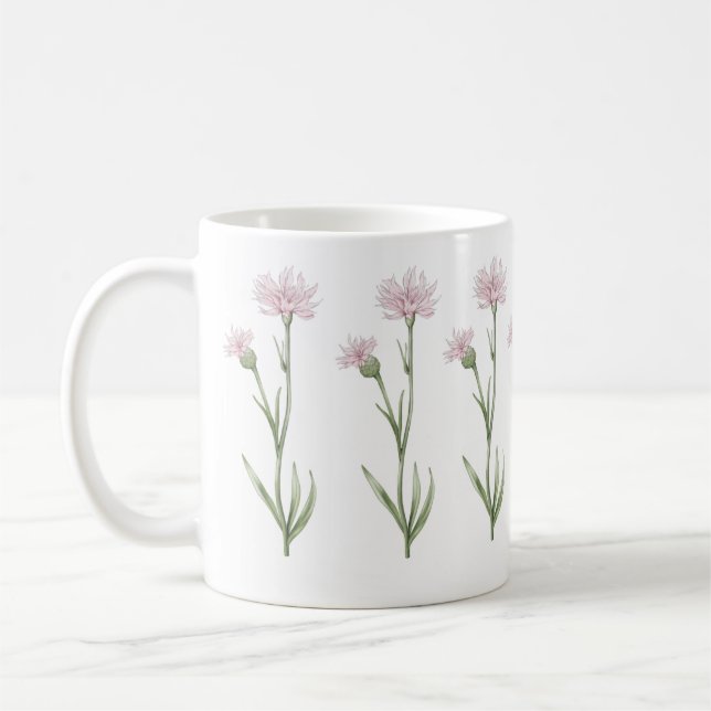 Caneca De Café impressão Floral Ilustrado bonito Mão (Esquerda)