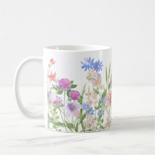 Caneca De Café Impressão Floral Pintado à Mão