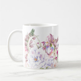 Caneca De Café Impressão Floral pintado À Mão Belamente