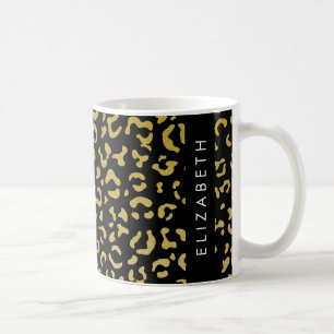 Caneca De Café Impressão Leopardo, Leopardo Dourado, Literatura, 