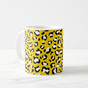 Caneca De Café Impressão Leopardo, Manchas Leopardo, Leopardo Ama