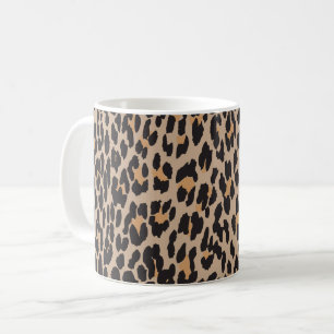 Caneca De Café Impressão Leopardo, Manchas Leopardo, Leopardo Cas