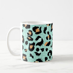 Caneca De Café Impressão leopardo, padrão animal
