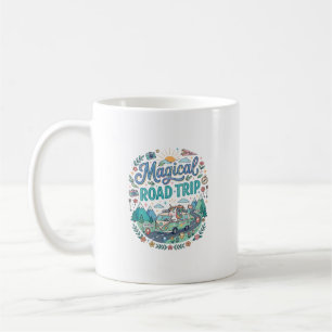 Caneca De Café Impressão Pronta de Viagem Mágica de Unicórnio POD