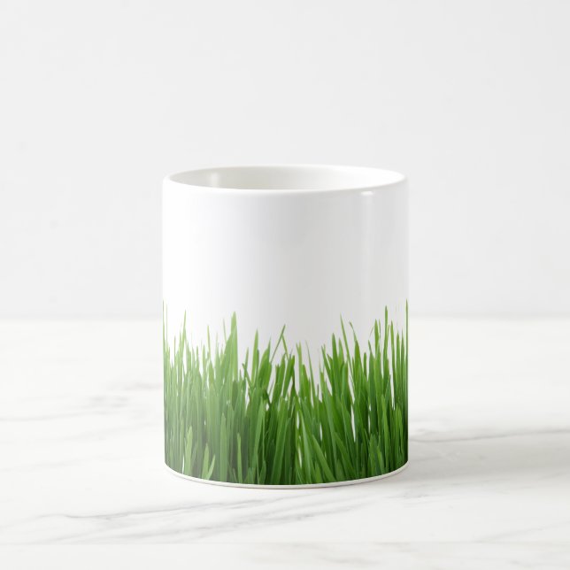 Caneca De Café Impressão verde-claro ensolarado da fotografia da (Centro)