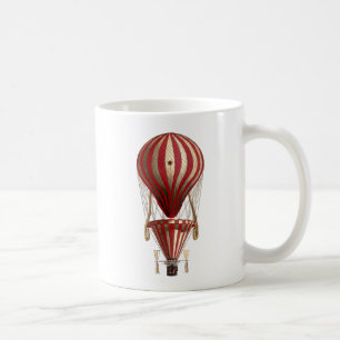 Caneca De Café Impressão Vermelho de Balão de Ar Quente