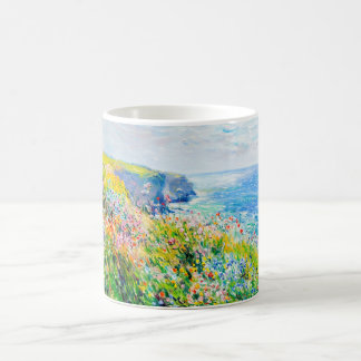 Caneca De Café Impressionist Cliff Meadow – Wildflowers by Sea