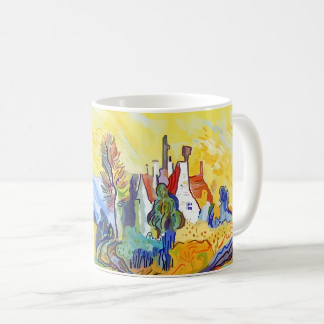 Caneca De Café Impressionista Moderno Cenário de Proveniência de  (Frente Esquerda)