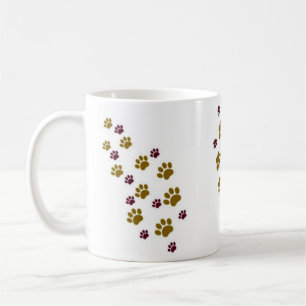 Caneca De Café Impressões da pata