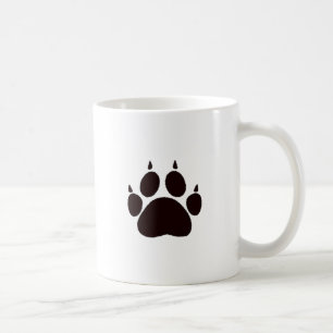 Caneca De Café Impressões de mão de gato