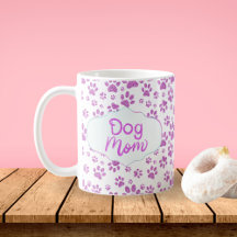 Impressões de Pata de Mãe de Cachorro Brilho Roxo