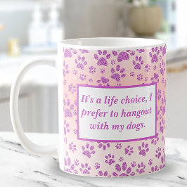 Caneca De Café Impressões espinhosas roxas e engraçadas