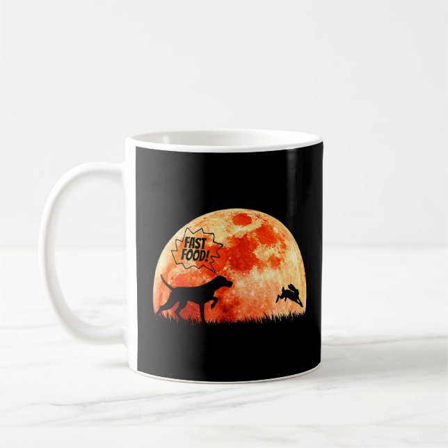 Caneca De Café Impressora alemã Shorthair Nature Moon Silhout D (Esquerda)