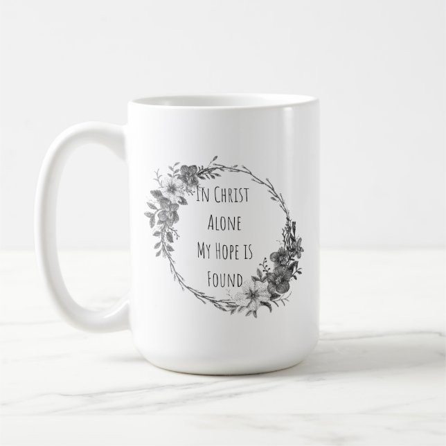 Caneca De Café In Christ Alone Coffee Mug (Esquerda)
