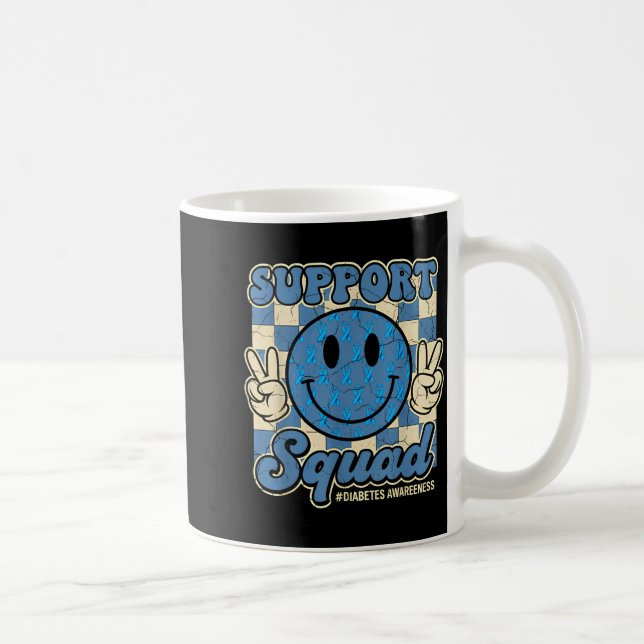 Caneca De Café In November We Wear Blue Diabetes Awareness Suprt  (Direita)