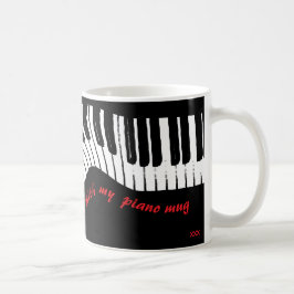 Caneca De Café In perfect harmony – piano design coffee mug