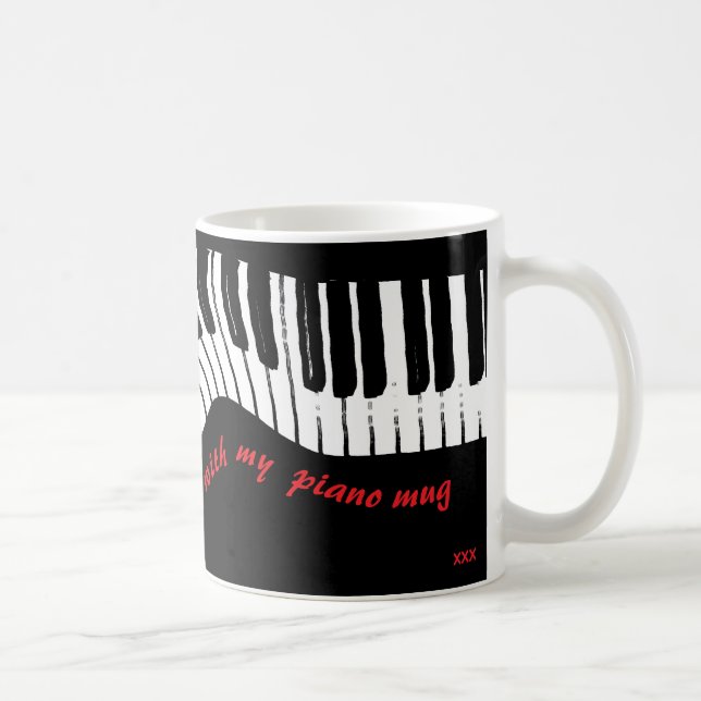 Caneca De Café In perfect harmony – piano design coffee mug (Direita)