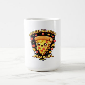 Caneca De Café In Pizza We Crust Cute Kawaii Pizza Mug – Funny Pi