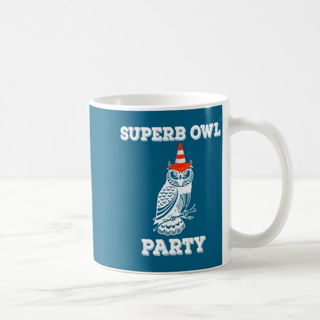 Caneca De Café In Superb Owl Party What Shadows (Direita)
