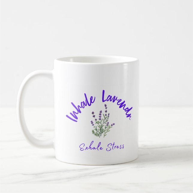 Caneca De Café Inalar lavanda, Exalar Caneta De Estresse (Esquerda)