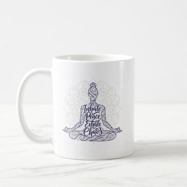 Caneca De Café Inalar Yoga Mug da Paz (Esquerda)
