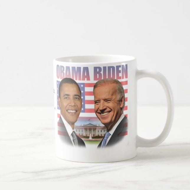 Caneca De Café Inauguração de Obama Biden (Direita)