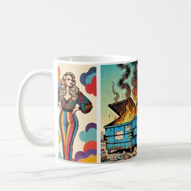 Caneca De Café incêndio de aterro (Esquerda)