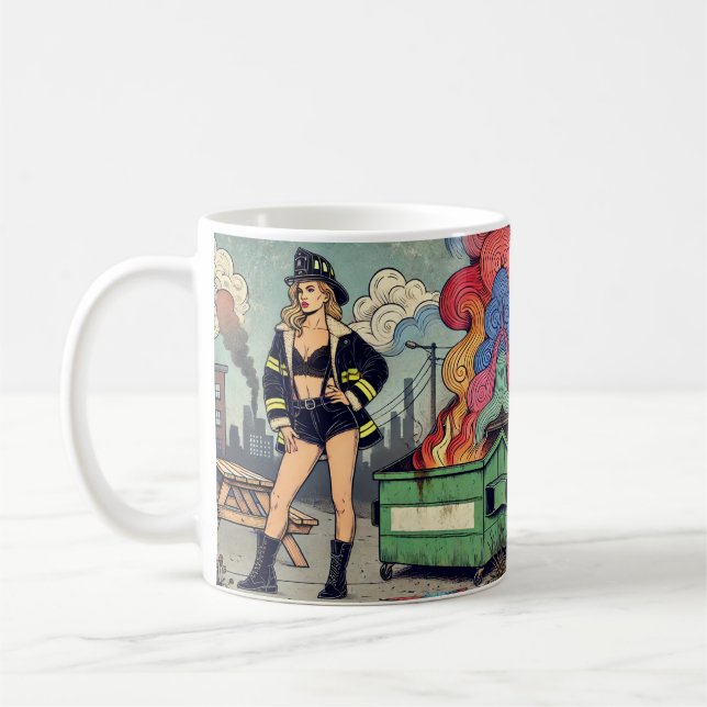 Caneca De Café Incêndio de lixo (Esquerda)