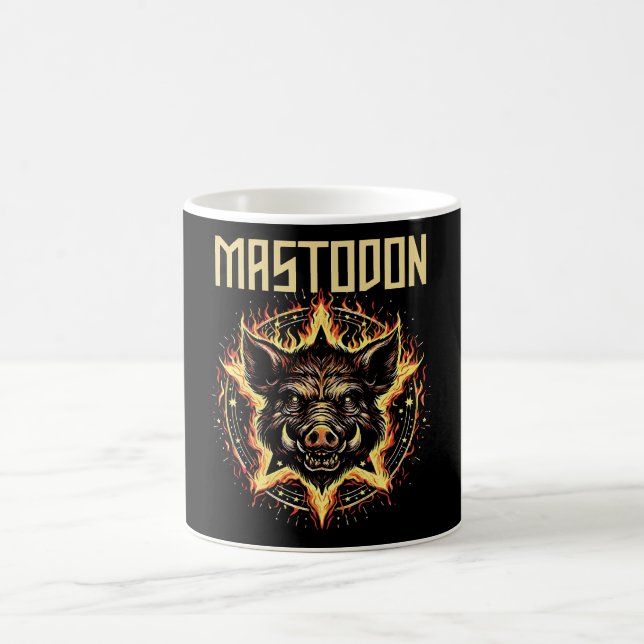 Caneca De Café Incêndio do Javali Mastodonte (Centro)
