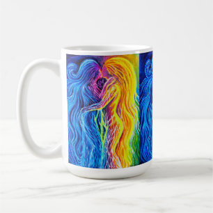 Caneca De Café Incêndio e água