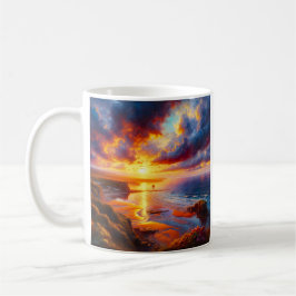 Caneca De Café Incêndio na Costa